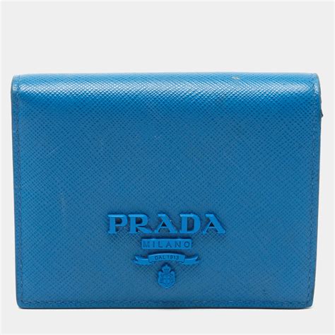 light blue wallet prada|prada bifold wallets for women.